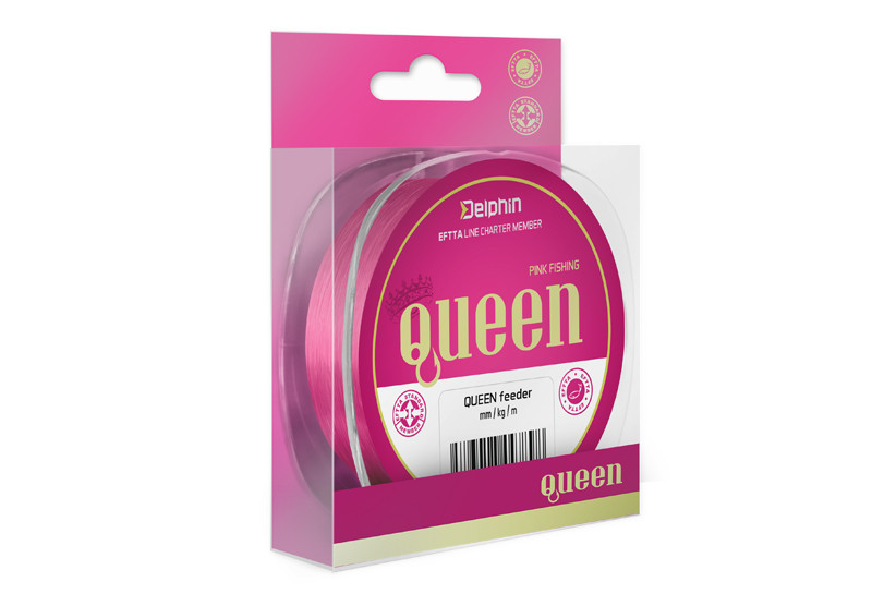 Delphin QUEEN Feeder / růžový 0,25mm 5,0kg 300m