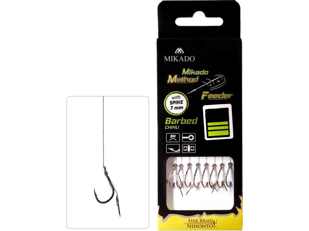 MIKADO Návazec MF s trnem 8ks 10cm 0,12mm #10