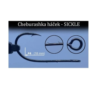 Jigovky Háček Cheburashka Sickle #4/0, 10ks