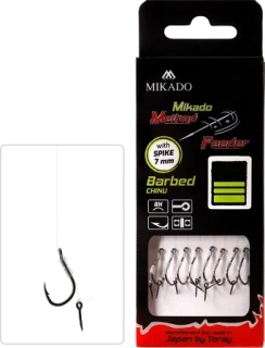 Mikado Method Feeder Návazec 8 ks 10 cm s trnem 0,28 mm vel.6
