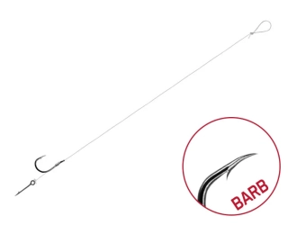 Návazec Delphin FLR Sting / 6ks 8cm / 0,22mm / BARB #8 / Sting 7mm