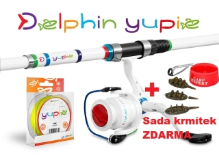 Dětský set Delphin YUPIE 240cm + 3T + 0,25mm + Sada krmítek ZDARMA